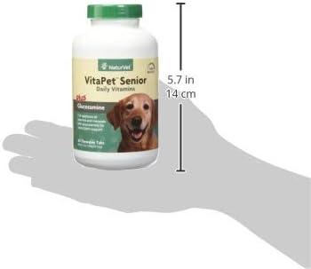 NaturVet Vita Time Release Pet Senior with Gluc Tablets, 60 Pills