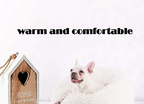 Anti Anxiety Round Fluffy Plush Faux Fur Warm Washable Dog Bed & Cat Bed, Original Bed for Small Medium Large Pets,Used to Relieve Joints and Improve Sleep