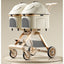 Twin Pet Stroller for 2 Cats & Dogs – Foldable  with Lightweight Aluminum Alloy Frame, Adjustable Design, Portable Pet Pushchair for Small Dogs & Cats,Khaki