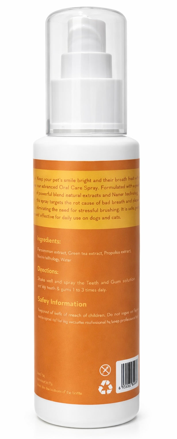 Teeth & Gum Dog Breath Spray for Pets Mouth,Cat & Dog Breath Freshener Helps with Tartar & Caries – Plaque Remover for Daily Use