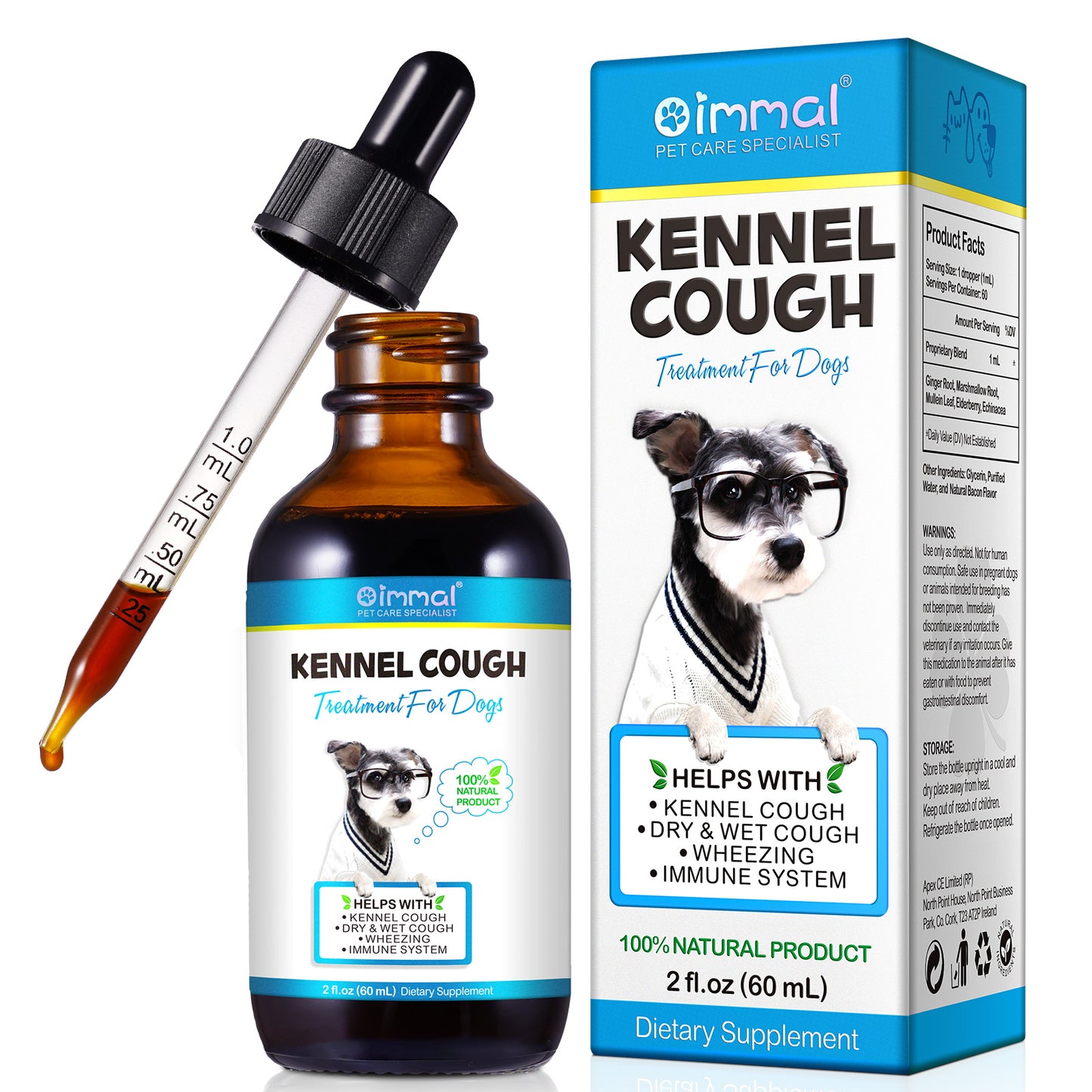 Kennel Cough Relief Drops for Dogs – Soothe Cough & Support Immunity