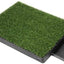 Pet Dog Toilet Mat Indoor Training Grass Potty Pad Portable Loo Tray 63X51Cm