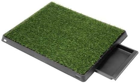Pet Dog Toilet Mat Indoor Training Grass Potty Pad Portable Loo Tray 63X51Cm