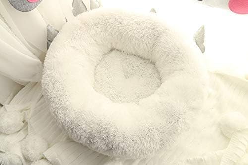 Anti Anxiety Round Fluffy Plush Faux Fur Warm Washable Dog Bed & Cat Bed, Original Bed for Small Medium Large Pets,Used to Relieve Joints and Improve Sleep