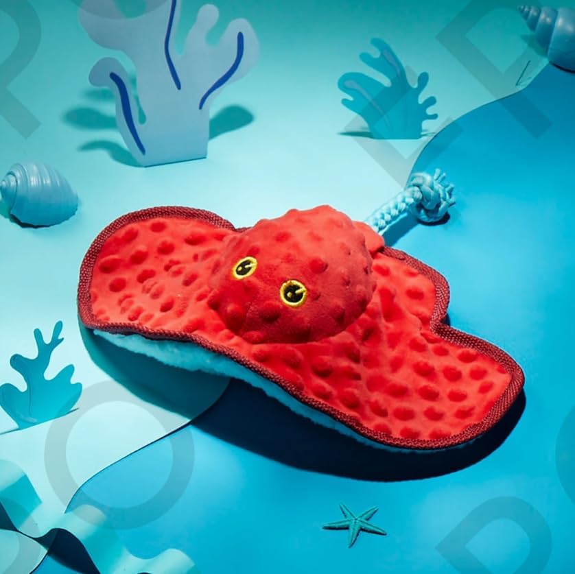 Barkbox Sting Crosby The Ray (BoBB) Dog Squeak Chew Toy