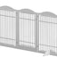 i.Pet Dog Playpen Enclosure 6 Panel Puppy Pet Fence Wooden Play Pen Gate Indoor
