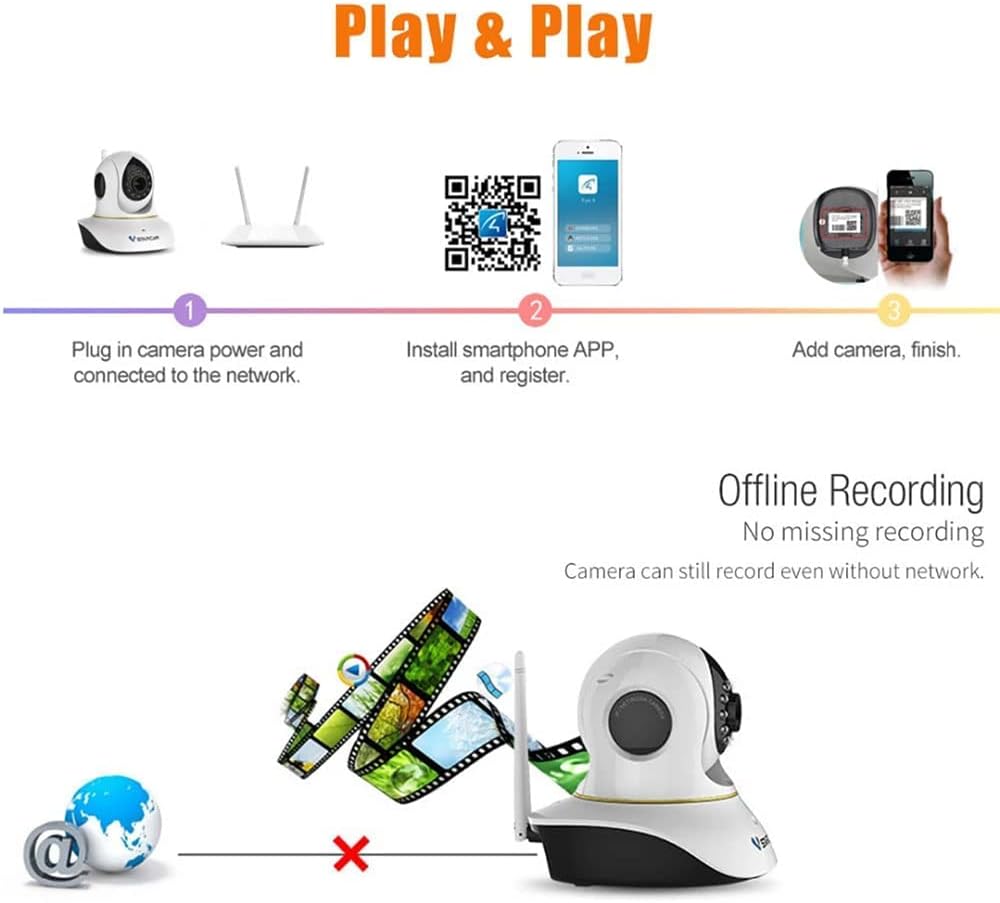 VSTARCAM Pet Camera with Laser, 3MP 2.4GHz WiFi Interactive Dog & Cat Laser Toy with Night Vision