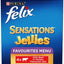 FELIX Sensations Adult Wet Cat Food Favourites Menu Jellies 60x85g
