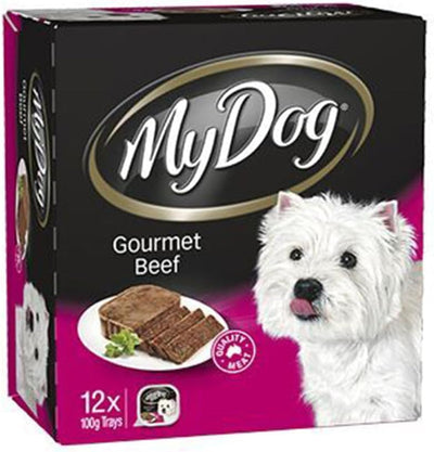 Wet Dog Food Classic Loaf with Gourmet Beef, 100 g (Pack of 12)