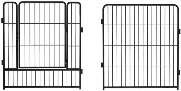 Dog Pen Dog Playpen 8 Panels Dog Fence Indoor Outdoor Playpens 80cm