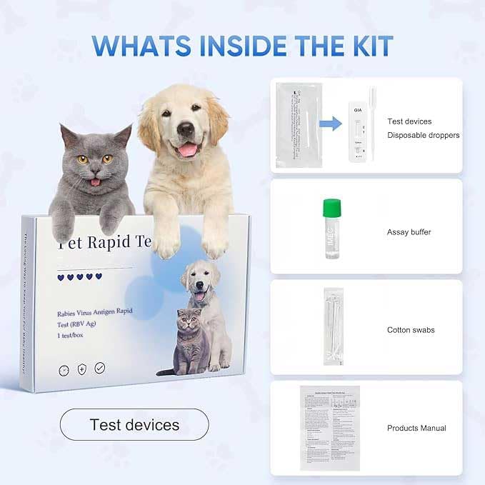 Giardia Test Kit for Dogs and Cats – Fast & Accurate Results in 5–10 Minutes – Detects Giardia in Feces or Vomit – Easy-to-Use, Non-Invasive, Early Diagnosis for All Breeds and Ages