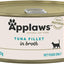 Applaws 100% Natural Wet Cat Food Tuna Fillet in Broth, Limited Ingredients Pet Food 70g Tin (Pack of 24)