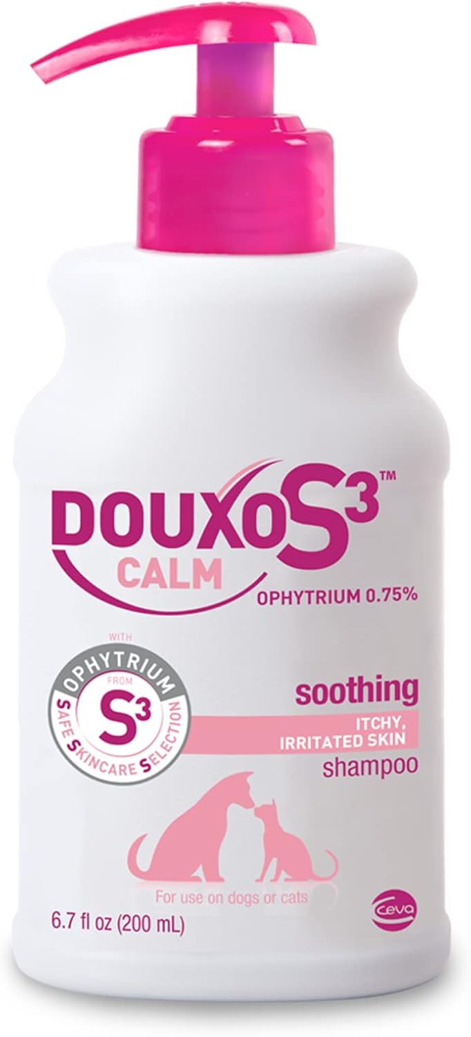 Douxo S3 Calm Shampoo, Contains 0.75% Ophytrium, Soothing, For Itchy ...