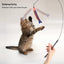 PAZ'S GIFT Cat Wand Toys - 3 Piece Catnip Wiggle Sounding Toys for Interactive Indoor Play