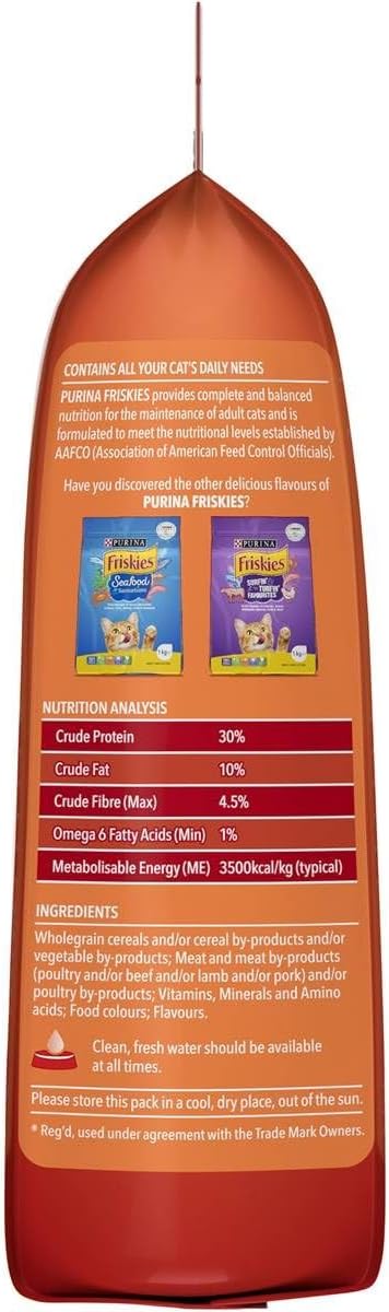 Purina Friskies Meaty Grill Adult Cat Food 1 kg