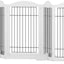 i.Pet Dog Playpen Enclosure 6 Panel Puppy Pet Fence Wooden Play Pen Gate Indoor