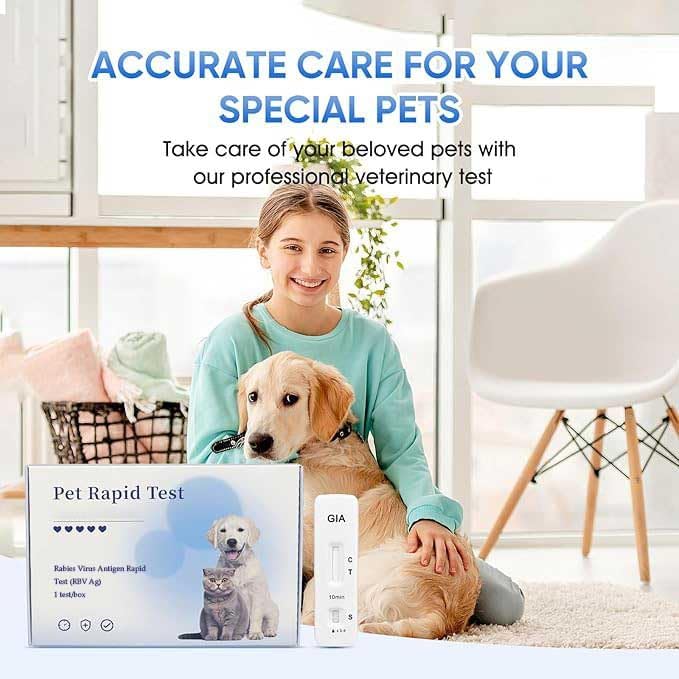 Giardia Test Kit for Dogs and Cats – Fast & Accurate Results in 5–10 Minutes – Detects Giardia in Feces or Vomit – Easy-to-Use, Non-Invasive, Early Diagnosis for All Breeds and Ages