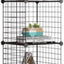 Dotala 12 Panels Metal Pet Playpen Tent Cats Exercise Pen Crate Cage Kennel Dog Foldable Fence Yard Barrier Ideal for Guinea Pigs, Rabbit, Gerbil, Puppy, DIY Metal Wire Yard Fence
