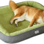Ertah Dog Beds for Large Dogs, Medium Waterproof Dog Bed with Removable Washable Cover & Anti-Slip Bottom Washable Cover Nonskid Bottom