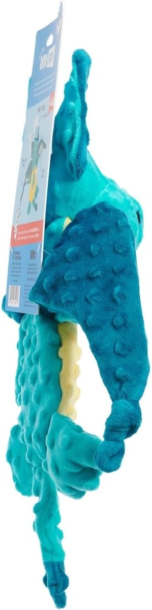 Barkbox Dingbert The Dragon Plush Dog Toy – Squeaky & Crinkly Fantasy Dragon Toy with Flapping Wings for All Dogs