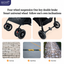 Premium Foldable Pet Stroller for Cats & Small Dogs With storage basket and lightweight