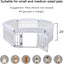 Gupamiga Pet Playpen Foldable Gate for Dogs Heavy Plastic Dog Playpen Puppy Exercise(White 6*Panel)