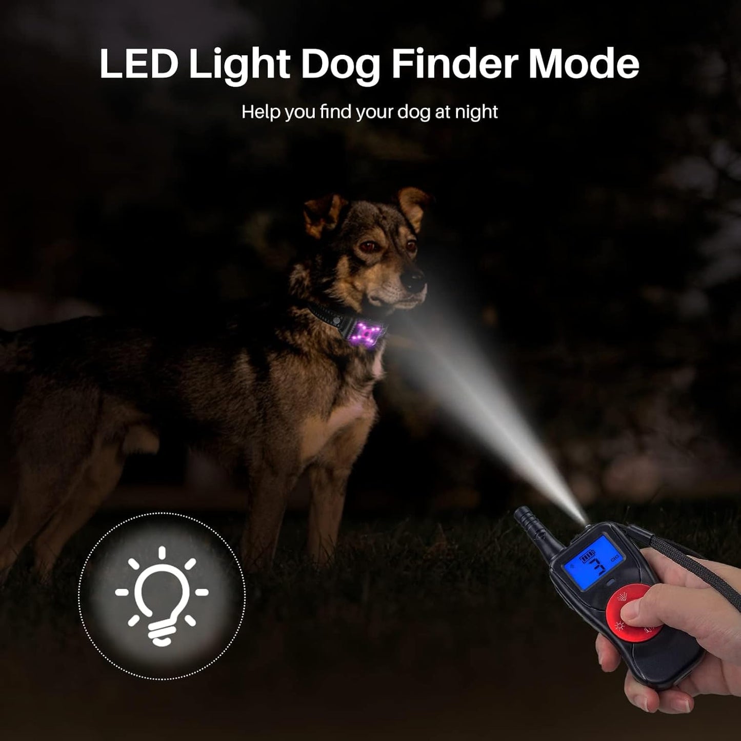 Anti Barking Dog Collars, Bark Collar with Remote, Dog Training Collar with Spray/Vibration/Sound/Light/Multi Dog Training System