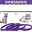 Calming Collar for Cats – 4 Pack Adjustable Cat Calming Collars for Anxiety Relief, Stress Care, Pheromone Collars for Cats Relaxation, Long-Lasting 30-Day Effect (Purple)