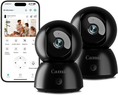 Indoor Camera, 2K Pet Cameras for Home Security Dual Band WiFi(2.4/5G)