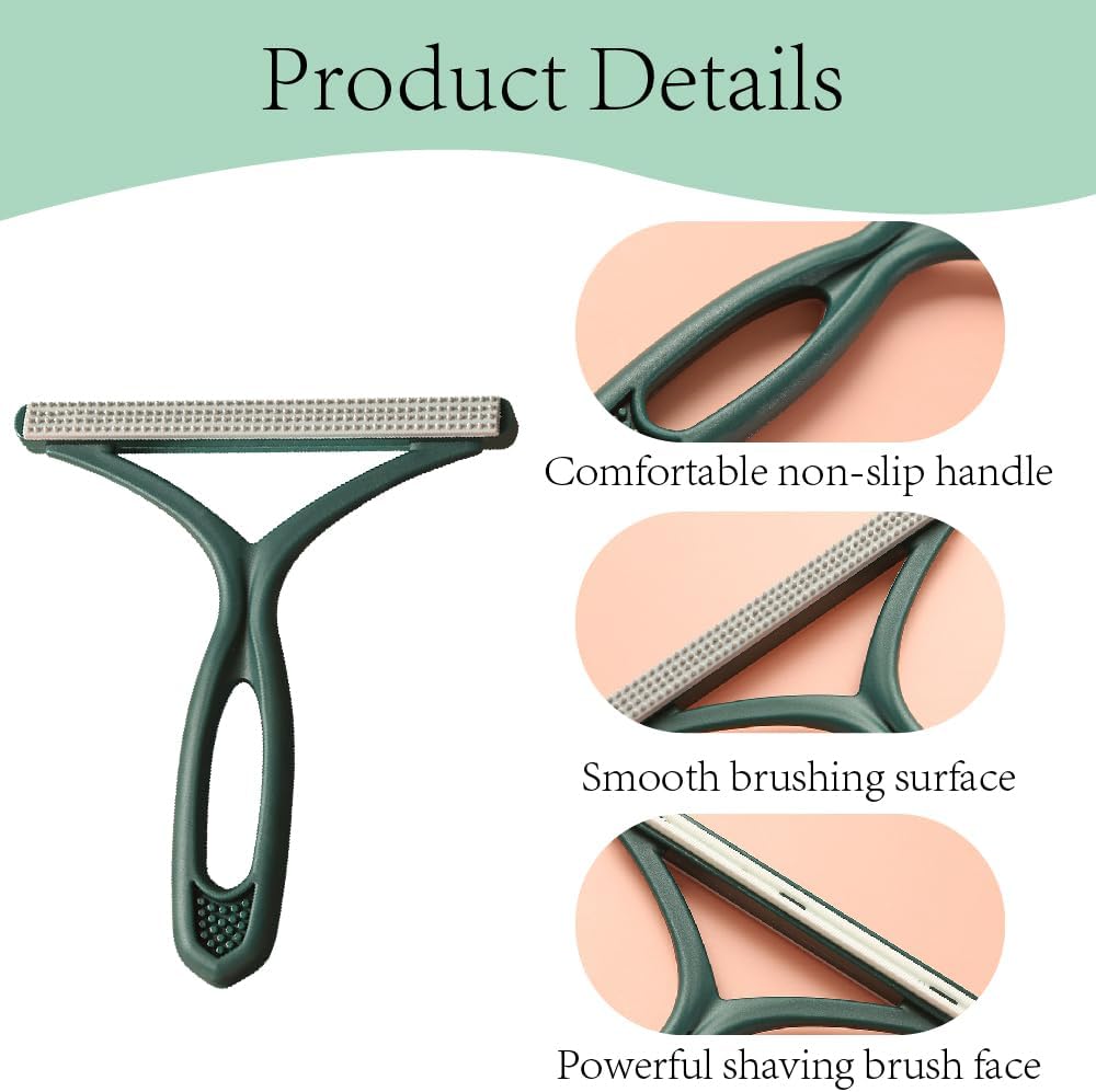 Reusable Portable Lint Remover, Pet Hair Remover Brush for Carpet Sofa, Cat Hair Remover