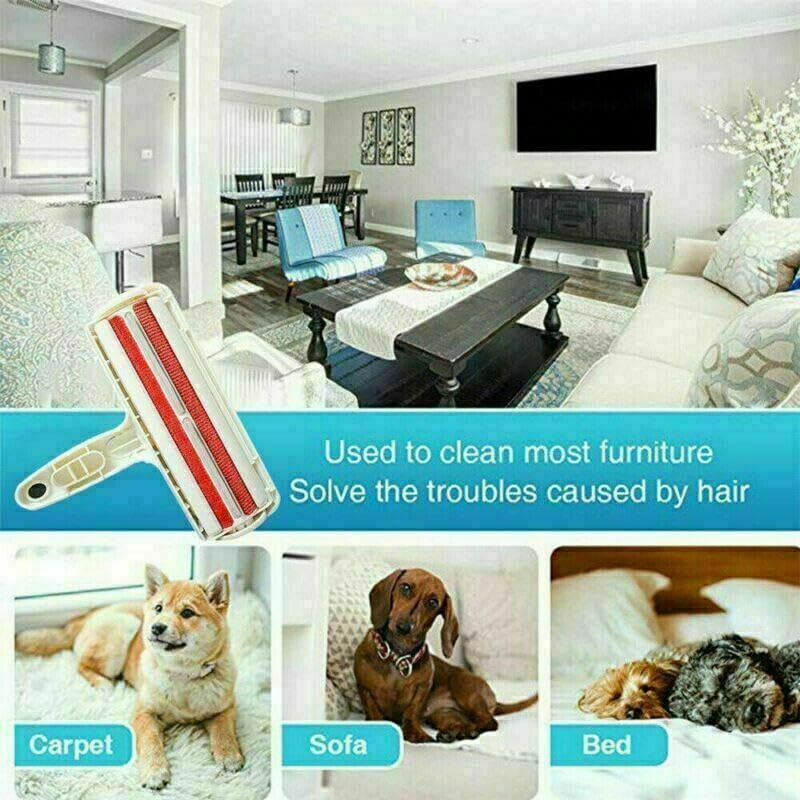 AIMALL Pet Dog Cat Hair Remover, Self-Cleaning Fur Removal Tool for Sofa