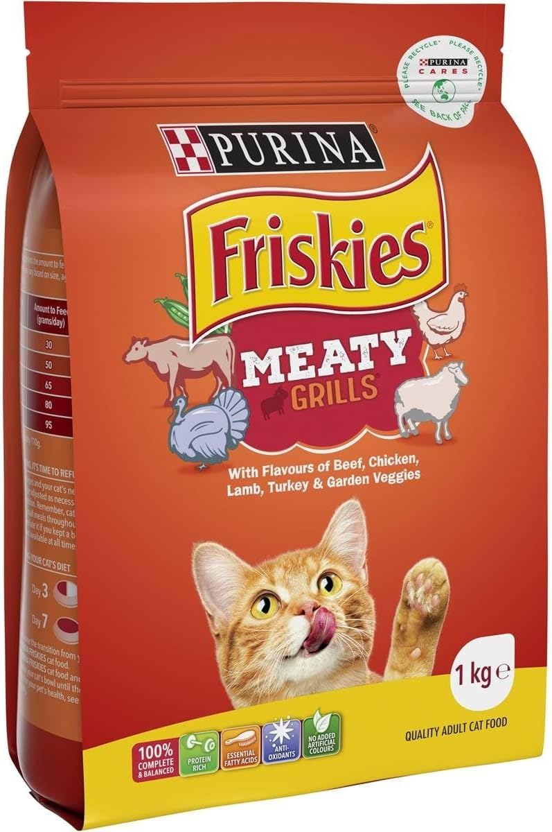 Purina Friskies Meaty Grill Adult Cat Food 1 kg