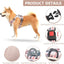 PoyPet No Pull Dog Harness, No Choke Reflective Oxford Outdoor Vest (Checkered Beige,S)