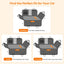 Dog Back Seat Cover Hard Bottom Truck Back Seats Protector, Large Backseat Extender for Dogs, Car