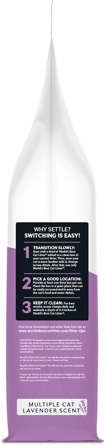 World's Best CAT Litter Multiple Cat Lavender Scented 8 Pounds