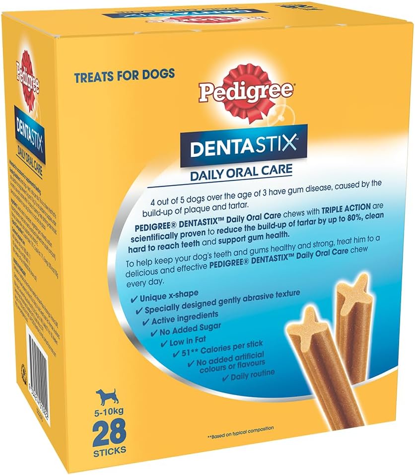 PEDIGREE DentaStix Small Dog Treats Daily Oral Care Dental Chews 28 Pack
