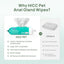 HICC PET Wipes for Dogs & Cats, Vet Recommended Cleansing Deodorizing & Soothing Allergy Infections Anal Gland Wipes with Coconut Oil, Dog Wipes for Cleaning Butt Paw