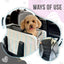 PETULINA Dog Car Seats for Small Dogs - Small Dog Car Seat