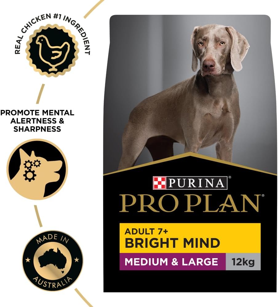 PURINA Pro Plan Adult 7+ Bright Mind Chicken Dry Dog Food 12kg