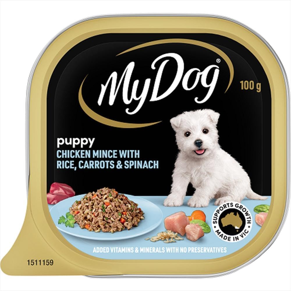 Puppy Chicken Mince Rice Carrots and Spinach Dog Food, 100 g (Pack of 12)