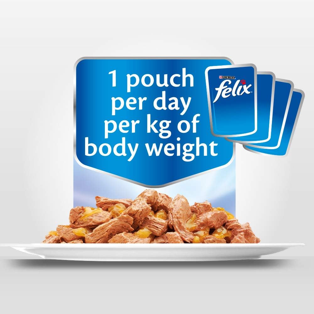 FELIX As Good As It Looks Adult Wet Cat Food Ocean Menus in Jelly 60x85g