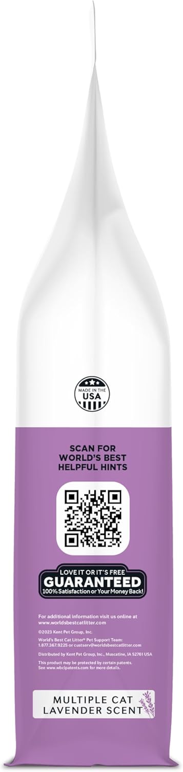 World's Best CAT Litter Multiple Cat Lavender Scented 8 Pounds
