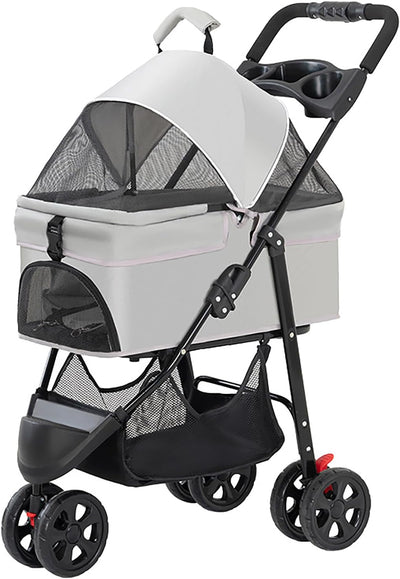 Pet Stroller with Wheels, Dog Stroller for Small Medium Dogs Cats