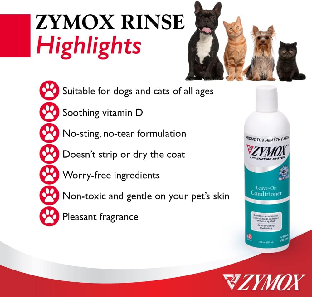 Zymox Enzymatic Dog & Cat Leave-on Conditioner (12 oz)