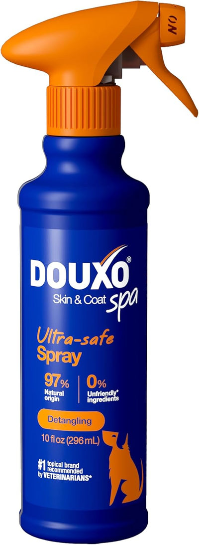 DOUXO® Skin & Coat SPA - Ultra-Safe Detangling Spray for Dogs, 10 fl oz