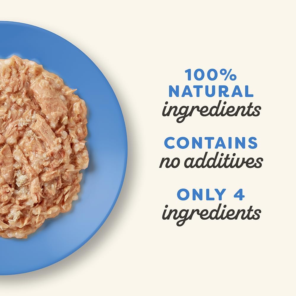Applaws 100% Natural Wet Cat Food Tuna Fillet with Crab in Broth Tin 70g (Pack of 24), Limited Ingredients Pet Food