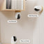 MUBVIEW 5MP Plug-in Indoor Security Camera no Subscription, 5/2.4G WiFi Pet Camera Indoor with Phone app