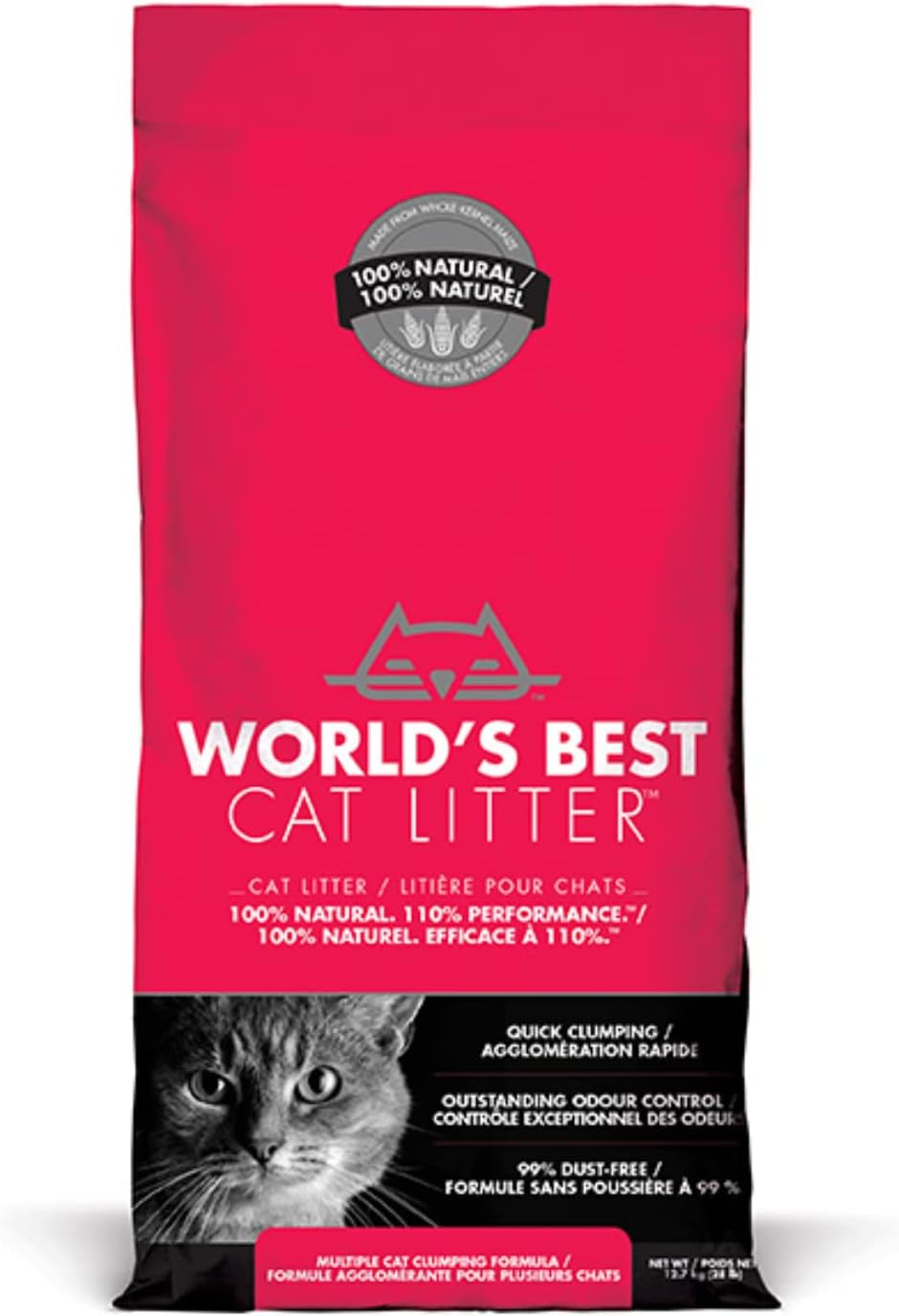 World's Best Cat Litter, Clumping, Biodegradable, Extra Strength 12.7kg