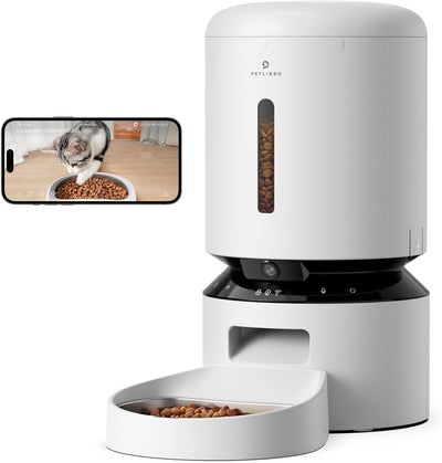 PETLIBRO Automatic Cat Feeder with Camera, 1080P HD Video with Night Vision, 5G WiFi Pet Feeder with 2-Way Audio