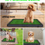 Portable Drainage Pet Urinal,Toilet,Grass Mat.,Potty Grass, Urinal Containing. 25 * 20 * 2 Inches.